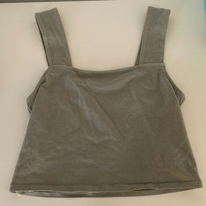 American Eagle Army Green Crop Top